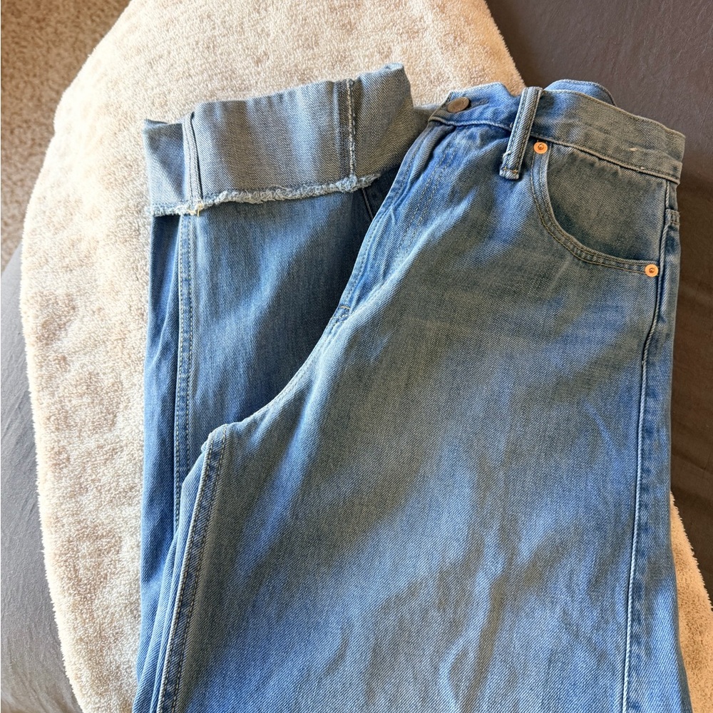 GAP  Barrel High Rise Jeans Size 10 - Picture 2 of 3